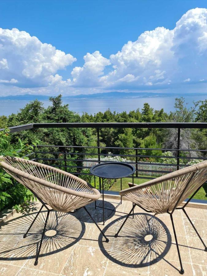 Janis Seaview Villa Néa Fókaia Esterno foto