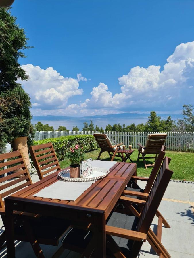 Janis Seaview Villa Néa Fókaia Esterno foto