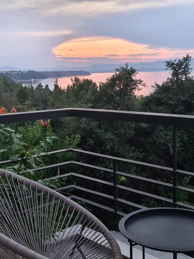Janis Seaview Villa Néa Fókaia Esterno foto